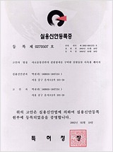 Practical new design registration certificate No.2070507-20020319